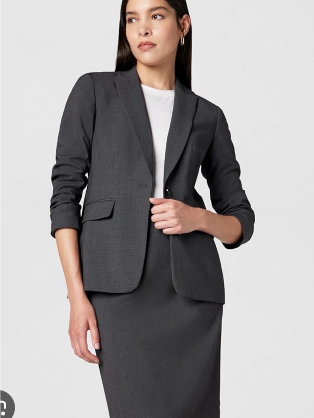 Calvin Klein Dark Gray Tailored Women's Blazer